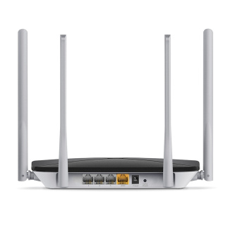 Wi-Fi роутер Mercusys AC12 AC1200, 5 ГГц, 100 Мбит/с, черный