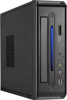 Корпус LinkWorld LC-820-01B (HTPC, 68х200х310мм, 2*USB, CardReader, mini-ITX, 65W) Black