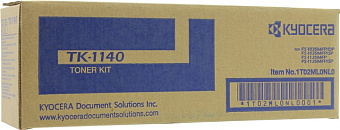 Картридж лазерный Kyocera TK-1140 для FS-1035MFP DP/1135MFP/M2035dn/M2535dn, 7200 стр. чёрный