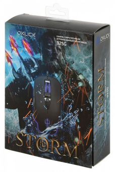 Мышь проводная Оклик 925G STORM черный