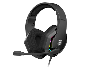 Наушники проводные A4Tech Bloody G260 (20 Гц - 20 кГц, 7.1 Виртуальный звук, RGB-подсветка, 2м, USB) черный