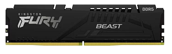 Модуль памяти DDR5 16Gb 6000MHz Kingston FURY Beast White RGB EXPO