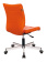 Кресло Бюрократ CH-330M (эко.кожа, без мех. качания, крест. металл, до 120 кг) Оранжевый
