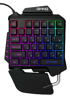Клавиатура проводная Oklick GMNG 703GK 35-Keys Rainbow Led черный