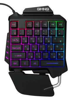 Клавиатура проводная Oklick GMNG 703GK 35-Keys Rainbow Led черный