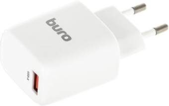 Сетевое зарядное устройство Buro BUWA1 18W USB-A White