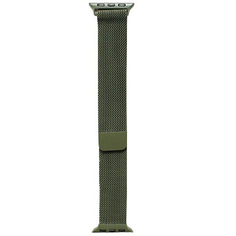 Ремешок Gurdini Milanese Loop Apple Watch 42/44/45/49mm Pine Green (зеленая сосна)
