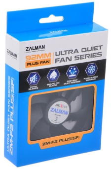 Вентилятор для корпуса 92mm Zalman ZM-F2 Plus (SF) (92x92x25мм, 1500об/мин, 20-23дБ, подшипник скольжения)