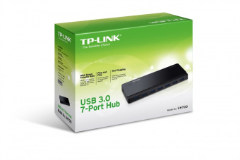 Концентратор USB-A - 7-port USB3.0, TP-Link UH700, блок питания 12B, черный