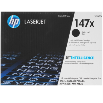Картридж лазерный HP 147X (W1470X) для HP LaserJet M610dn, 25200 стр. черный