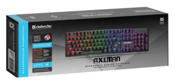Клавиатура проводная Defender Axeman GK-302 RGB черный
