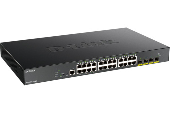 Коммутатор 24 port D-Link DGS-1250-28XMP/A1A 1000 Мбит/сек 24*PoE 4*SFP