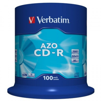 Диск CD-R 700 Mb Verbatim 52x Cake Box (100шт.)