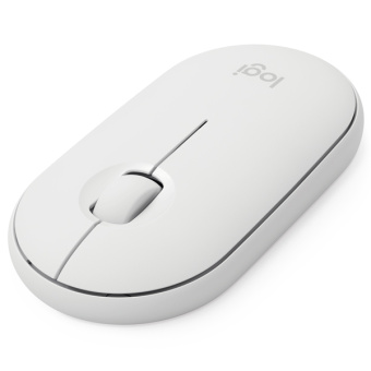 Мышь беспроводная Logitech M350 Bluetooth Pebble белый