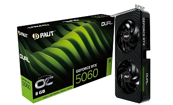 Видеокарта 8Gb PALIT RTX 5060 Dual OC (RTX5060) GDDR7 HDMI DP