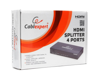 Разветвитель видеосигнала 4 port HDMI (1in --> 4out, 1920х1200, 1080p) Cablexpert DSP-4PH4-02