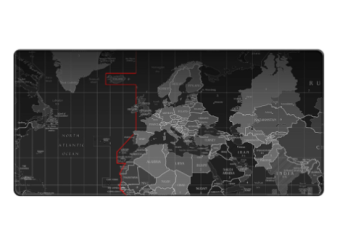 Коврик для мыши Карта мира (600 x 300 x 2 мм)