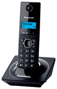 Радиотелефон Panasonic DECT KX-TG 1711 RUB (АОН, черный)