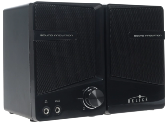 Акустическая система OKLICK OK-126 (2x3W, питание от USB) black
