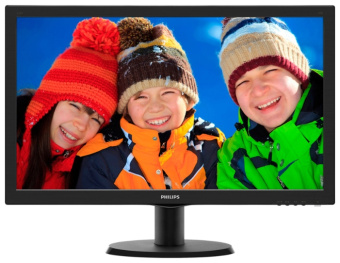 Монитор 23" PHILIPS 233V5LSB/00/01/62 (1920x1080, 5ms, DVI) черный