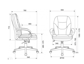 Кресло Бюрократ CH-668 светло-бежевый Holland 06 крестов. пластик