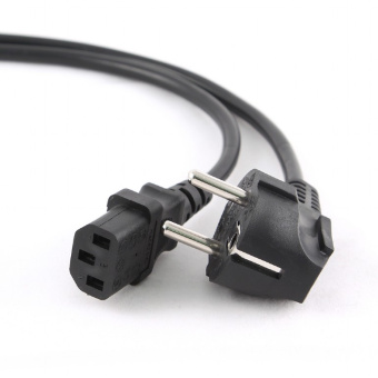 Кабель питания 220V  1.8м, Schuko- C13,  6А, Cablexpert черный
