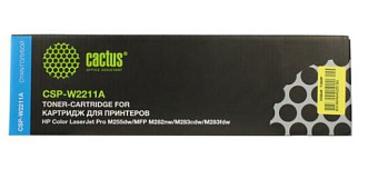 Картридж лазерный Cactus CSP-W2211A для HP M255/MFP M282/M283 голубой