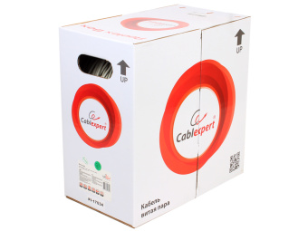 Кабель витая пара внутренний 4 пары UTP кат.5e (100м) Cablexpert