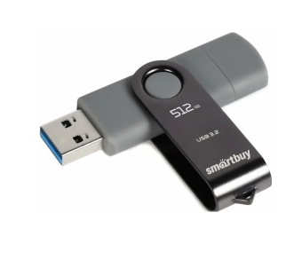 Флешка 512Gb SmartBuy Twist Dual USB3.2 USB-С Black