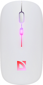 Мышь беспроводная Defender Touch MM-997 Bluetooth RGB 400mAh белый
