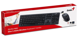Клавиатура проводная Genius SlimStar 126 черный