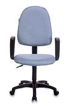 Кресло Бюрократ CH-1300N (ткань, пружинно-винтовой мех. качания, крест. пластик, до 120 кг) Серый