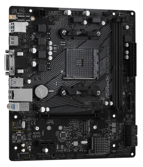 Материнская плата Socket AM4 ASRock B550M-HDV (B550) 2*DDR4 1*PCI-Ex1 1*PCI-Ex16 SATA M.2 HDMI DVI VGA mATX