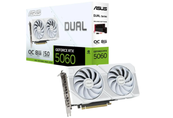 Видеокарта 8Gb ASUS DUAL-RTX5060-O8G-WHITE (RTX5060) GDDR7 HDMI DP