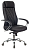 Кресло Бюрократ CH-609SL/ECO (эко.кожа, синхромеханизм качания, крест. металл хром, до 120 кг) Черны