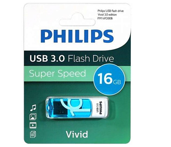 Флешка 16Gb PHILIPS VIVID3.0, USB 3.0