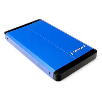 Внешний контейнер USB3.0 -> SATA 2.5", Gembird EE2-U3S-2-B, алюминий, синий
