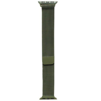 Ремешок Gurdini Milanese Loop Apple Watch 42/44/45/49mm Pine Green (зеленая сосна)