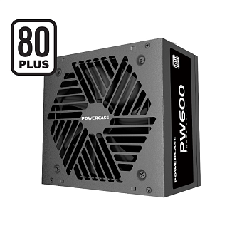 Блок питания .600W Powercase PW600 120mm, APFC, 80 Plus