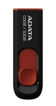 Флешка 32Gb ADATA [C008] USB черный/красный