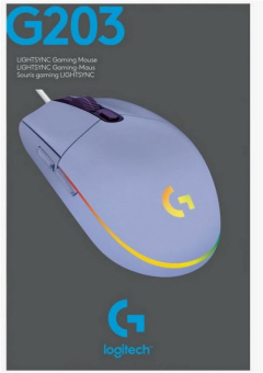 Мышь проводная Logitech G102 LightSync Lilac