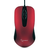 Мышь проводная Gembird MOP-400R Optical USB красный