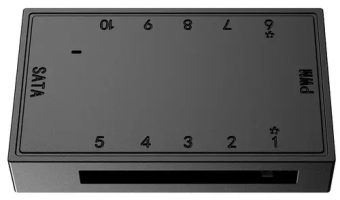 Разветвитель питания для вентиляторов SATA - 3/4 pin, 10 разъемов, ID-Cooling FH-10 PWM