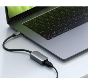 Переходник Satechi USB-C 2.5 Gigabit Ethernet Adapte Space Grey