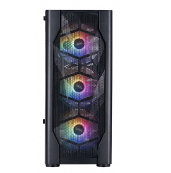 Корпус 1STPLAYER D4-BK-4F1 FRGB ATX чёрный