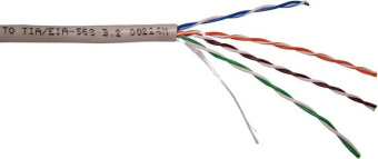 Кабель витая пара внутренний 4 пары UTP кат.5e (305м) омедненный Lanmaster