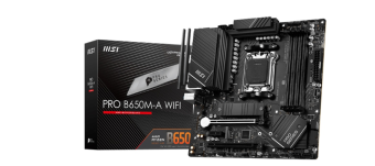 Материнская плата Socket AM5 MSI PRO B650M-A WIFI (B650) 4*DDR5 HDMI DP mATX