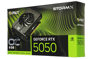 Видеокарта 8Gb PALIT RTX5050 STORMX OC (RTX5050) GDDR6 128-bit HDMI DP