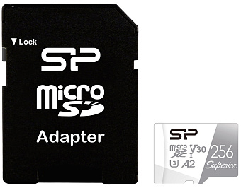 Карта памяти microSD 256Gb Silicon Power Superior Pro A2 microSDXC Colorful UHS-I CLASS 10 + адаптер SD