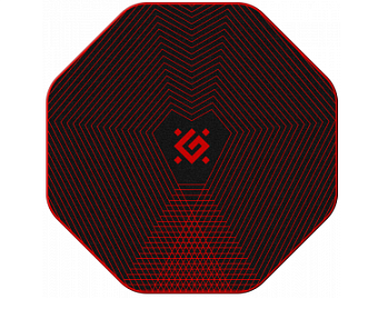 Коврик под кресло Defender Напольный игровой Tekta,1160*1160*4мм,черный